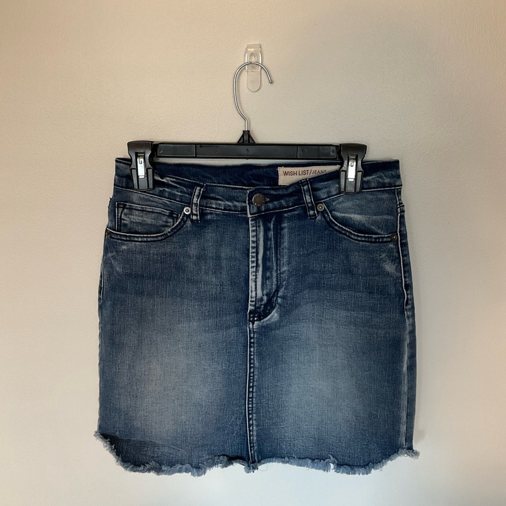 Wish List Denim Jean Skirt